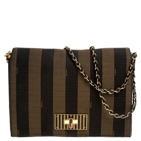 fendi pequin square flap bag|pre owned fendi bags.